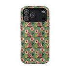 Floral Squonk Pattern Impact Phone Case — Protective iPhone Cover with Pink Flowers