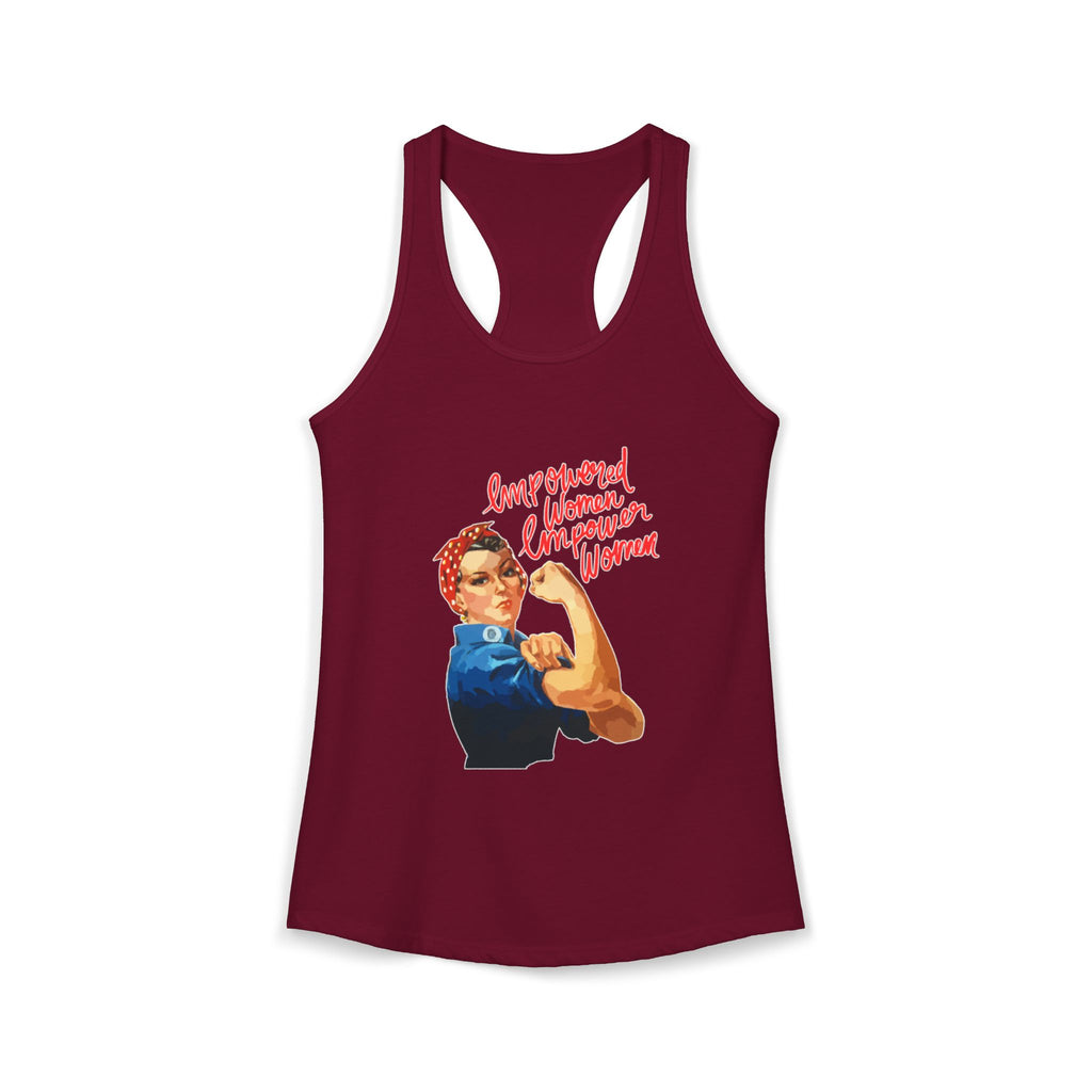 Personalize it! Women's Empowered Women Ideal Racerback Tank