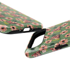 Floral Squonk Pattern Impact Phone Case — Protective iPhone Cover with Pink Flowers