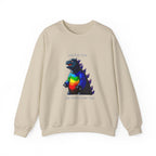Godzilla Love Rainbow Crewneck Sweatshirt