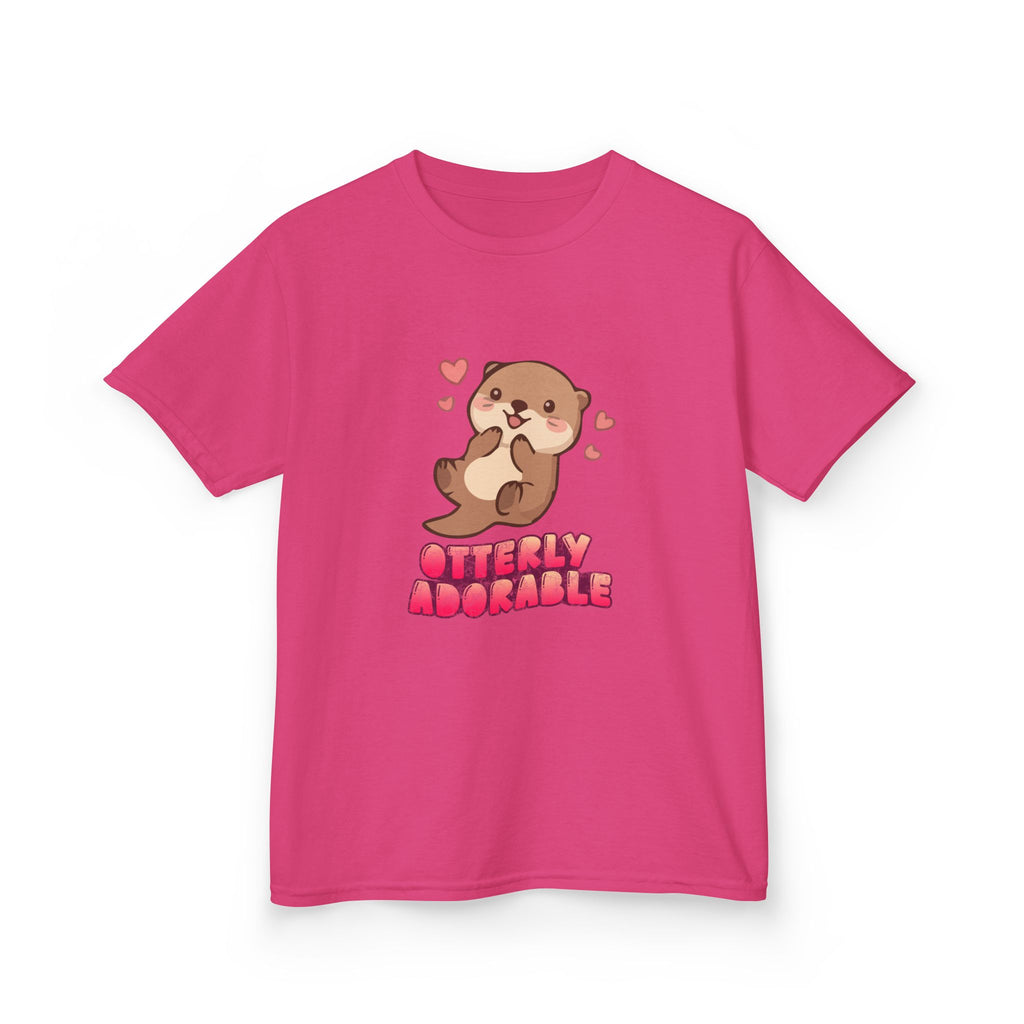 Kids Tee "Otterly Adorable" Heart Graphic Tee