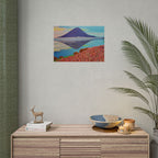 Rolled Poster — Serene Mountain Reflection Landscape Art Print