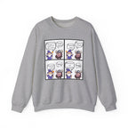 Comic D&D Sweatshirt — Cute Panel Cartoon Crewneck
