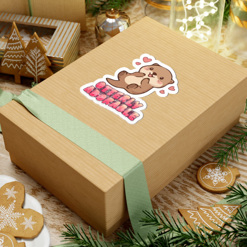 Otterly Adorable Kiss-Cut Sticker