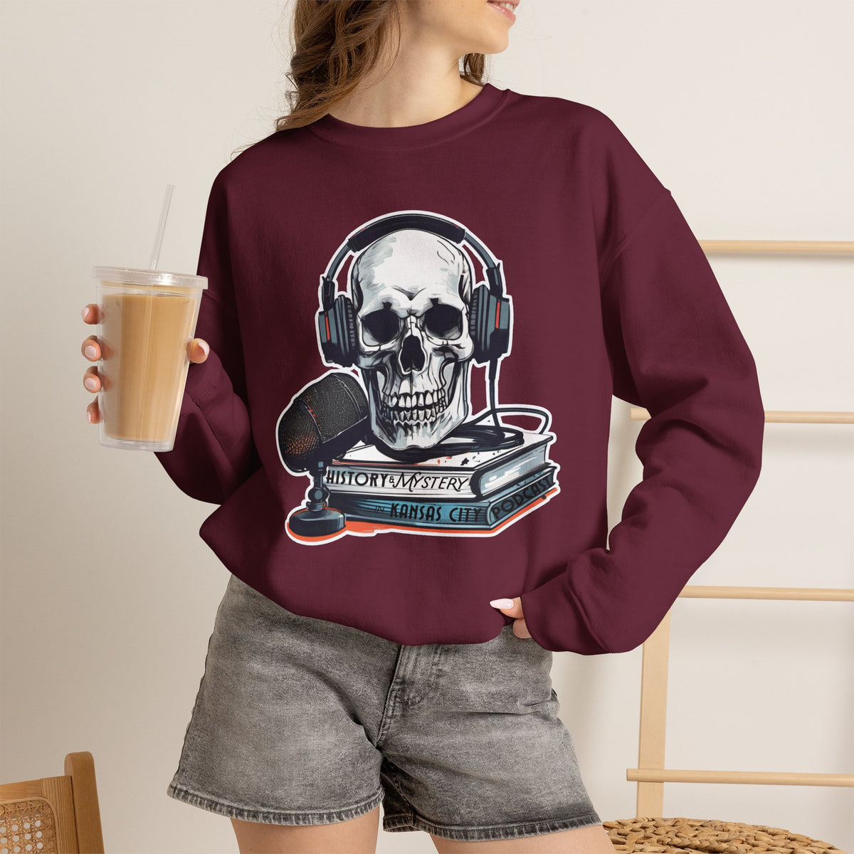 History & Mystery in Kansas City Podcast Crewneck Sweatshirt