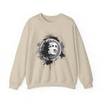 Classical Statue Ink-Splash Crewneck Sweatshirt
