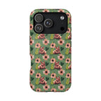 Floral Squonk Pattern Impact Phone Case — Protective iPhone Cover with Pink Flowers
