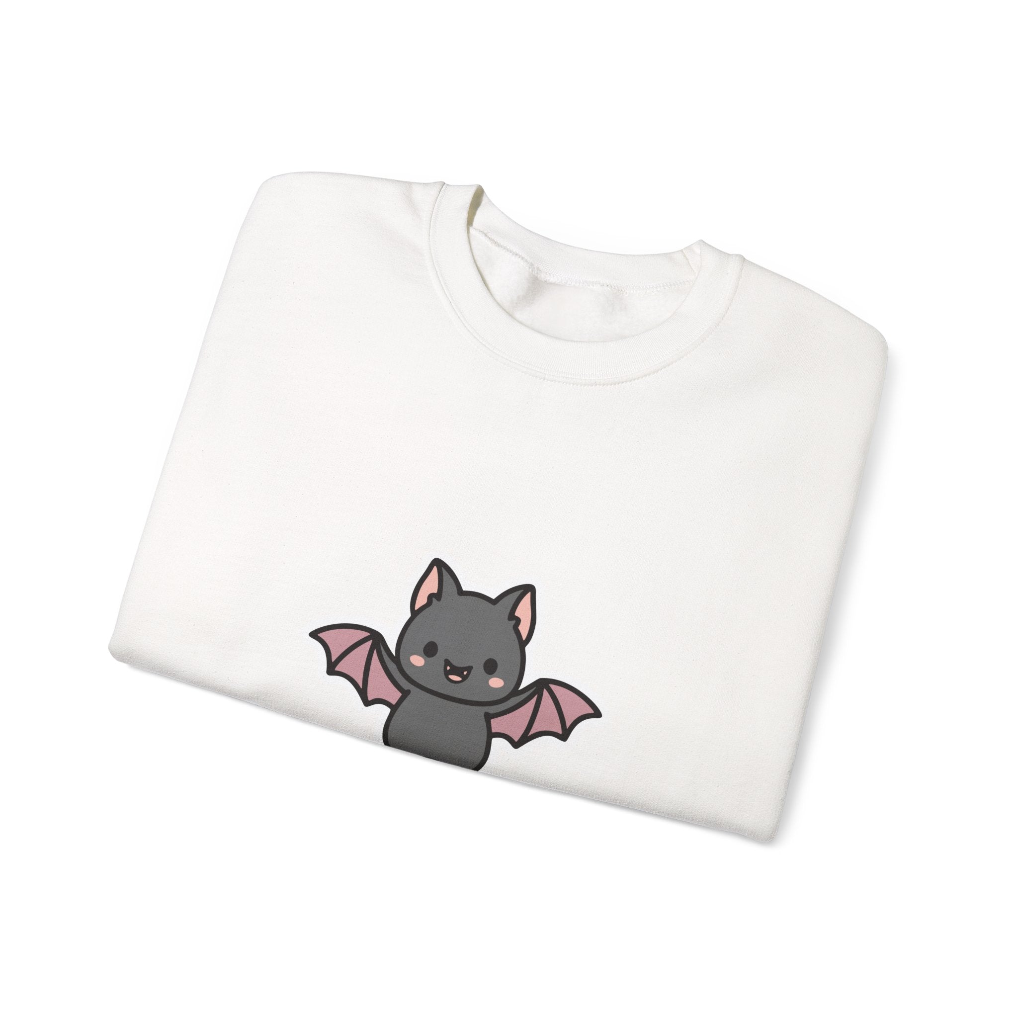 Bat Cute Sweatshirt — "I'm Just a Little Batty" Graphic Crewneck