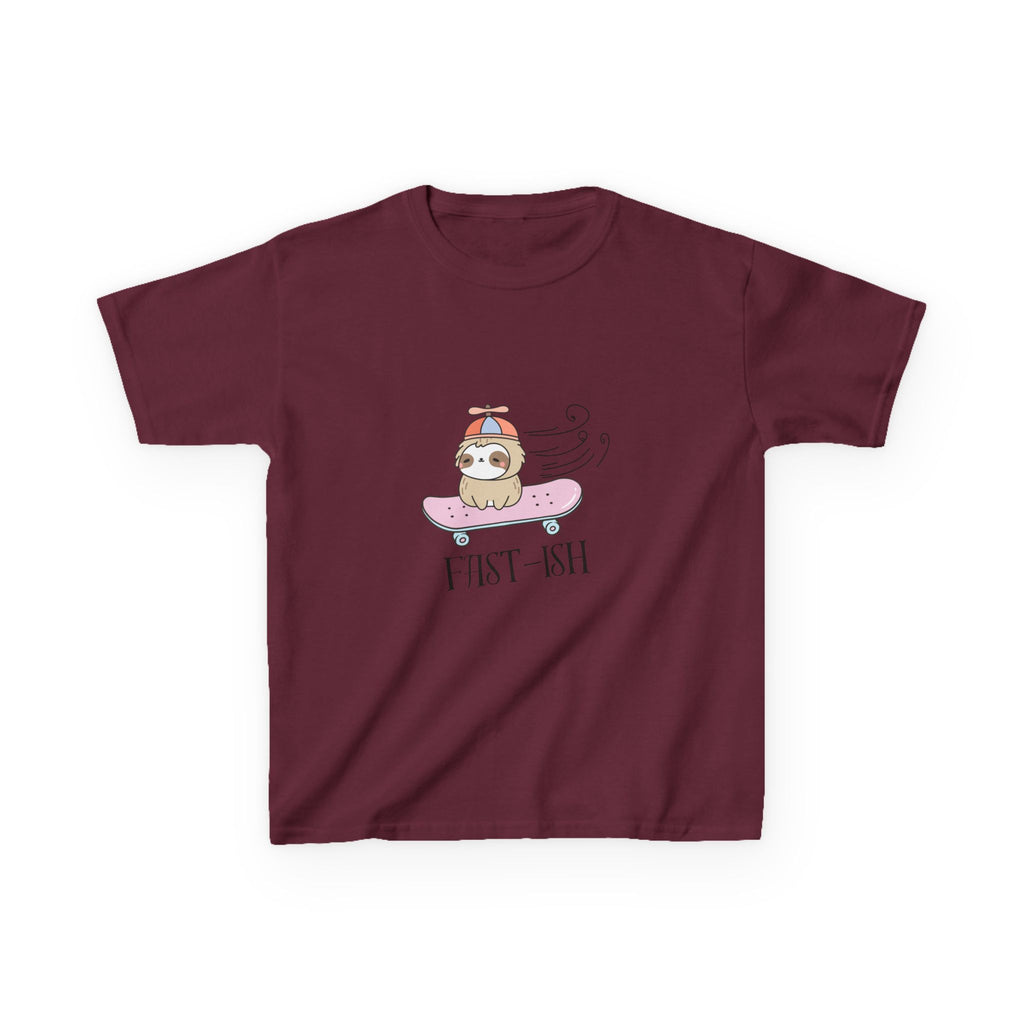 Youth 'Fast-ish' Sloth on Pink Board classic tee