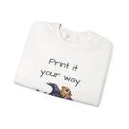 Personalize it! Crewneck Sweatshirt Surreal Design, Casual Pullover