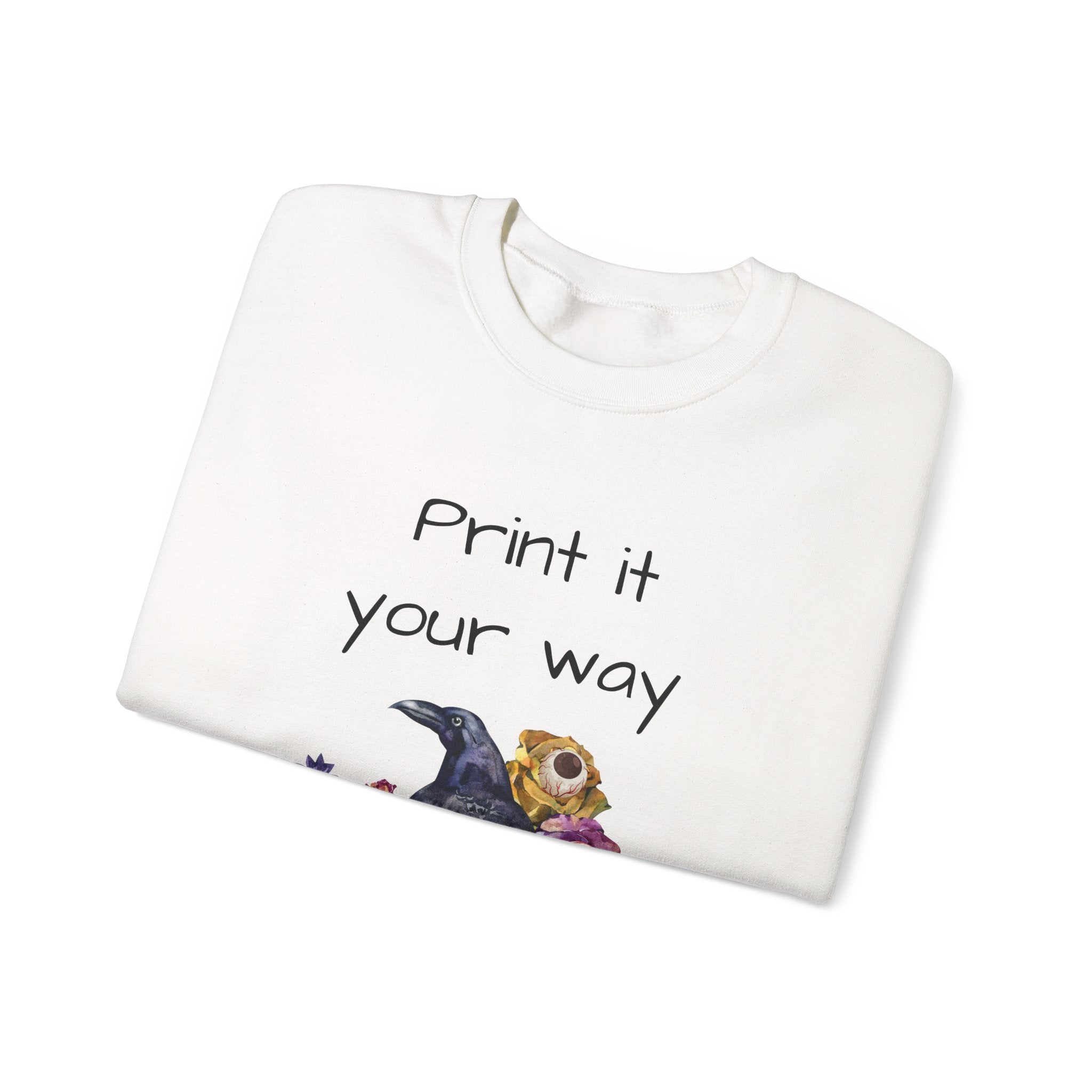 Personalize it! Crewneck Sweatshirt Surreal Design, Casual Pullover