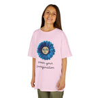 Personalize it! Youth 'Wear Your Imagination' Blue Flower Face Graphic