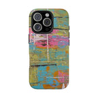 1980s Puke Tough Phone Case — Distressed Pastel Art Protective Cover