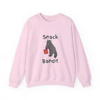 Snack Bandit Sweatshirt — Cute Raccoon Graphic Crewneck