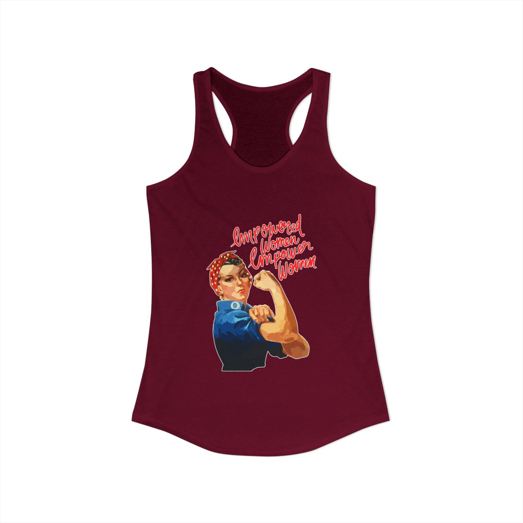 Personalize it! Women's Empowered Women Ideal Racerback Tank
