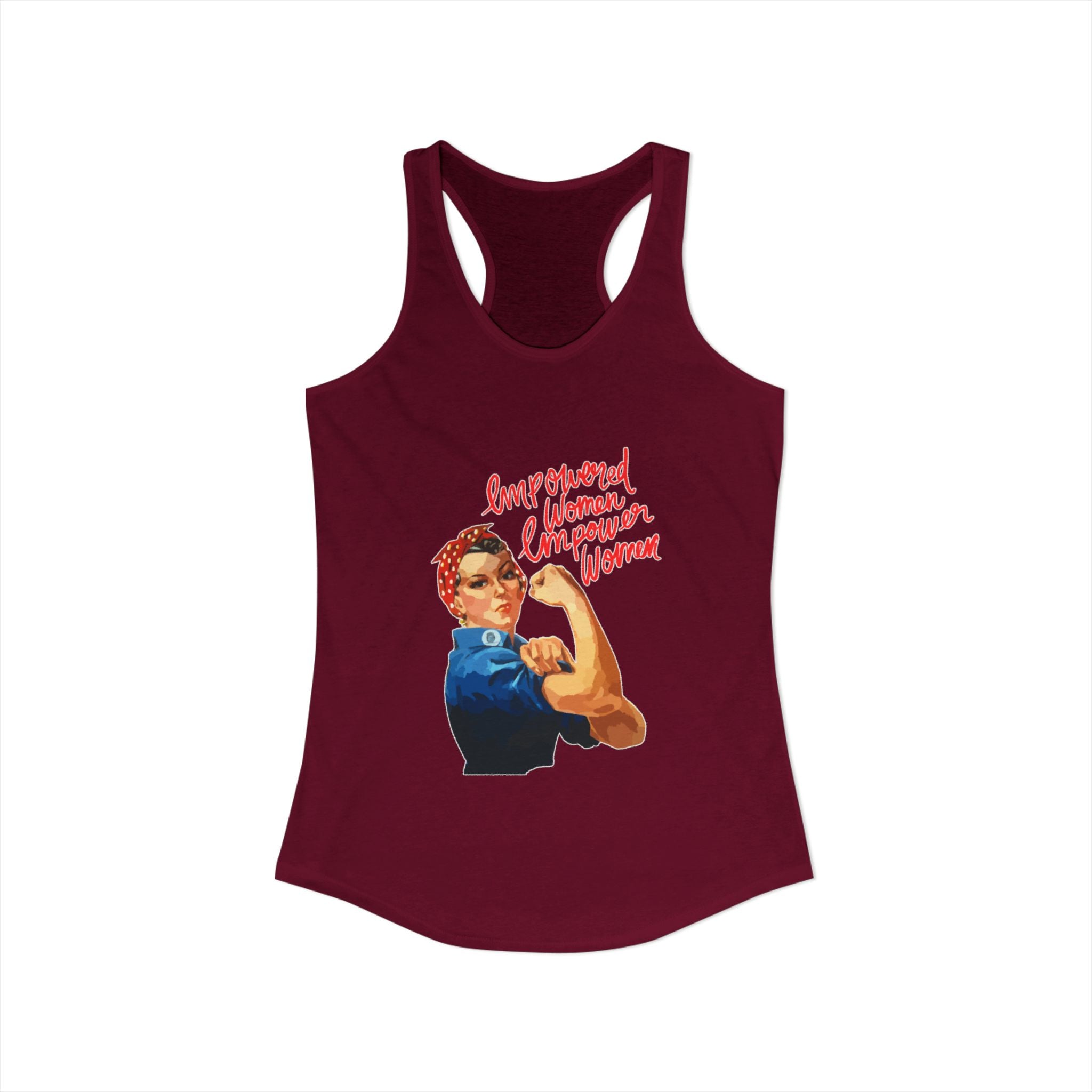 Personalize it! Women's Empowered Women Ideal Racerback Tank