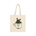 Tote Bag — 'I Like A Cactus' Cute Coffee Cup Cactus Canvas Tote