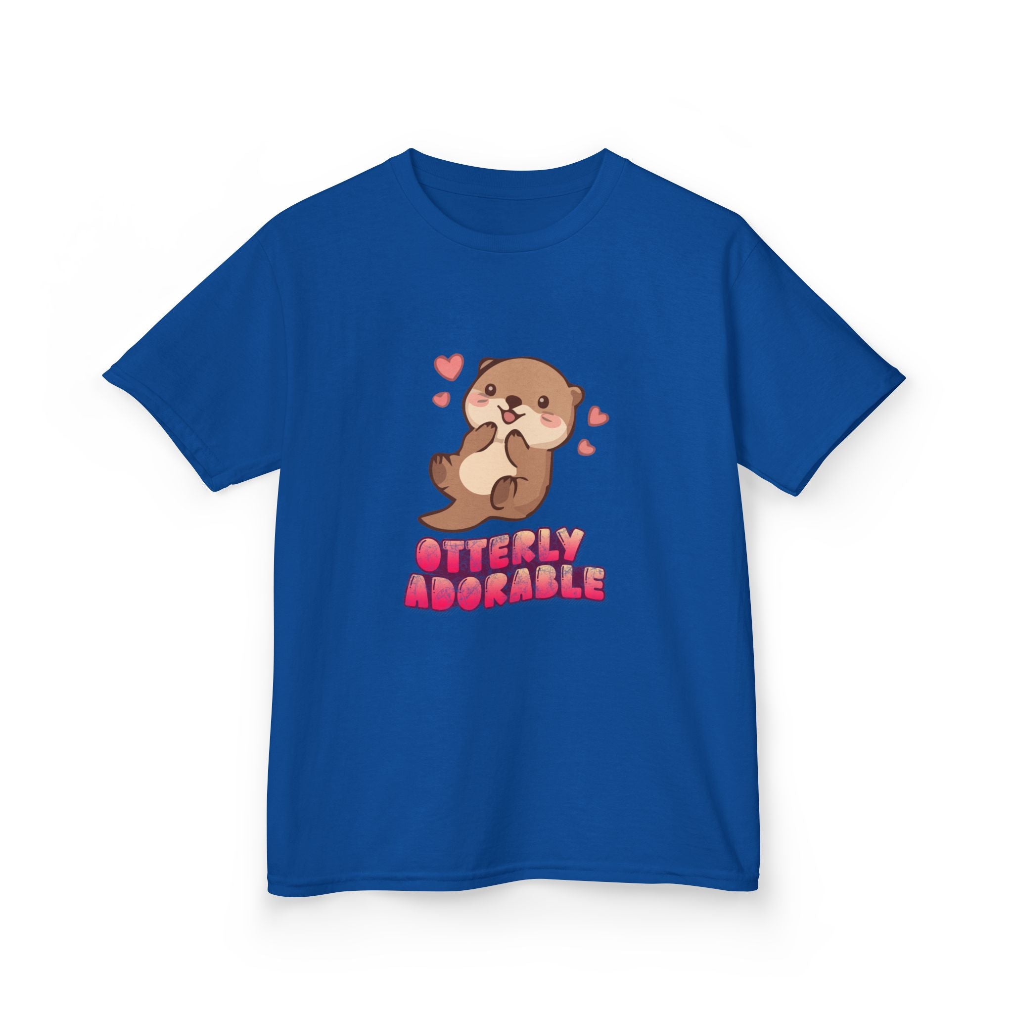 Kids Tee "Otterly Adorable" Heart Graphic Tee