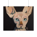 Sphynx Cat Art Poster — Rolled Fine Art Print