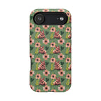 Floral Squonk Pattern Impact Phone Case — Protective iPhone Cover with Pink Flowers