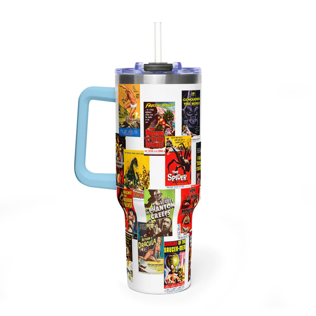40oz B-Movies Retro Horror Poster Vacuum Tumbler