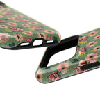 Floral Squonk Pattern Impact Phone Case — Protective iPhone Cover with Pink Flowers