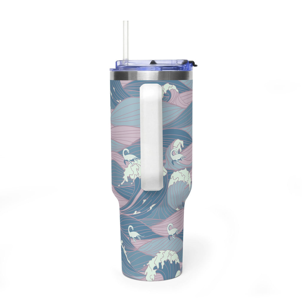 Nessie Waves 40oz Vacuum Tumbler — Insulated Travel Mug