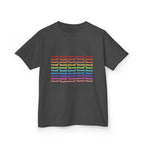 Youth Rainbow Dachshund Pattern Cute Dog Graphic Tee