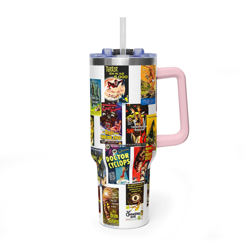 40oz B-Movies Retro Horror Poster Vacuum Tumbler