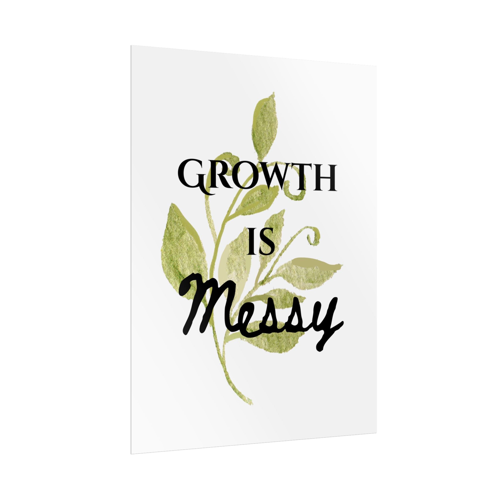 "Growth Is Messy" Botanical Wall Art Print