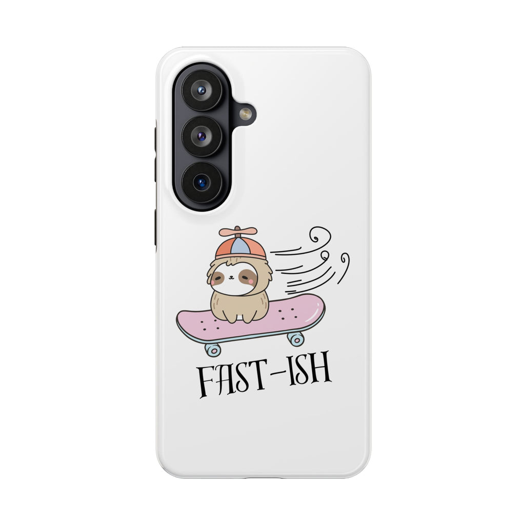 Phone Case — Cute Sloth on Skateboard "Fast-ish" Protective Tough Case