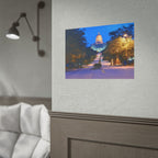 Rolled Poster — Nighttime Missouri Capitol Building Cityscape Wall Art