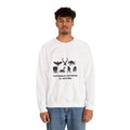 Crewneck Sweatshirt — "Emotionally Supported by Cryptids" Graphic