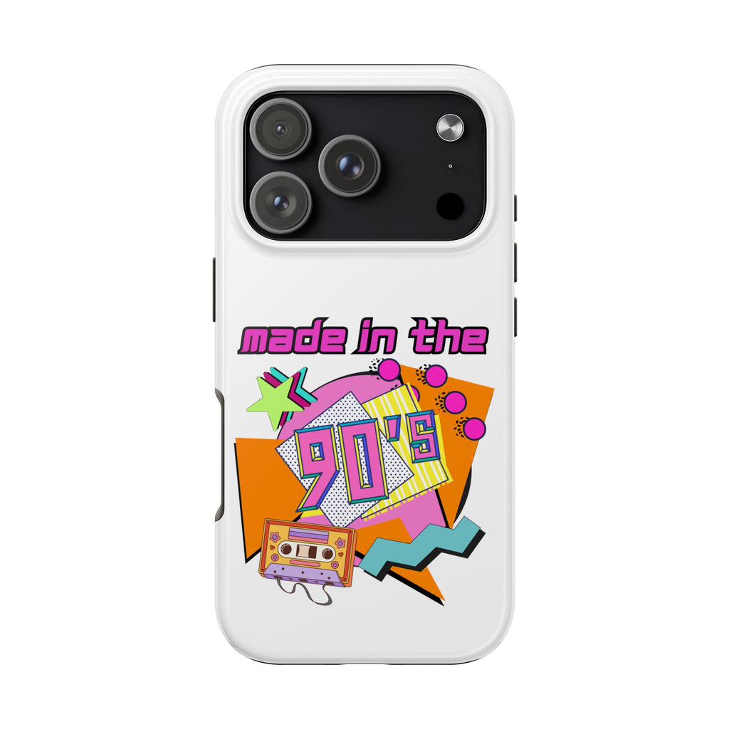 90s Retro Tough Phone Case — "Made in the 90's" Cassette Graphic