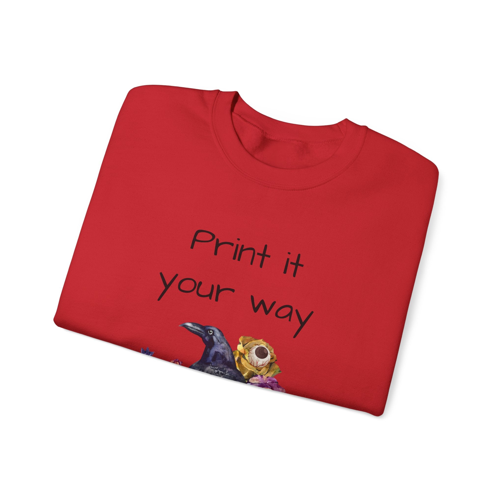 Personalize it! Crewneck Sweatshirt Surreal Design, Casual Pullover