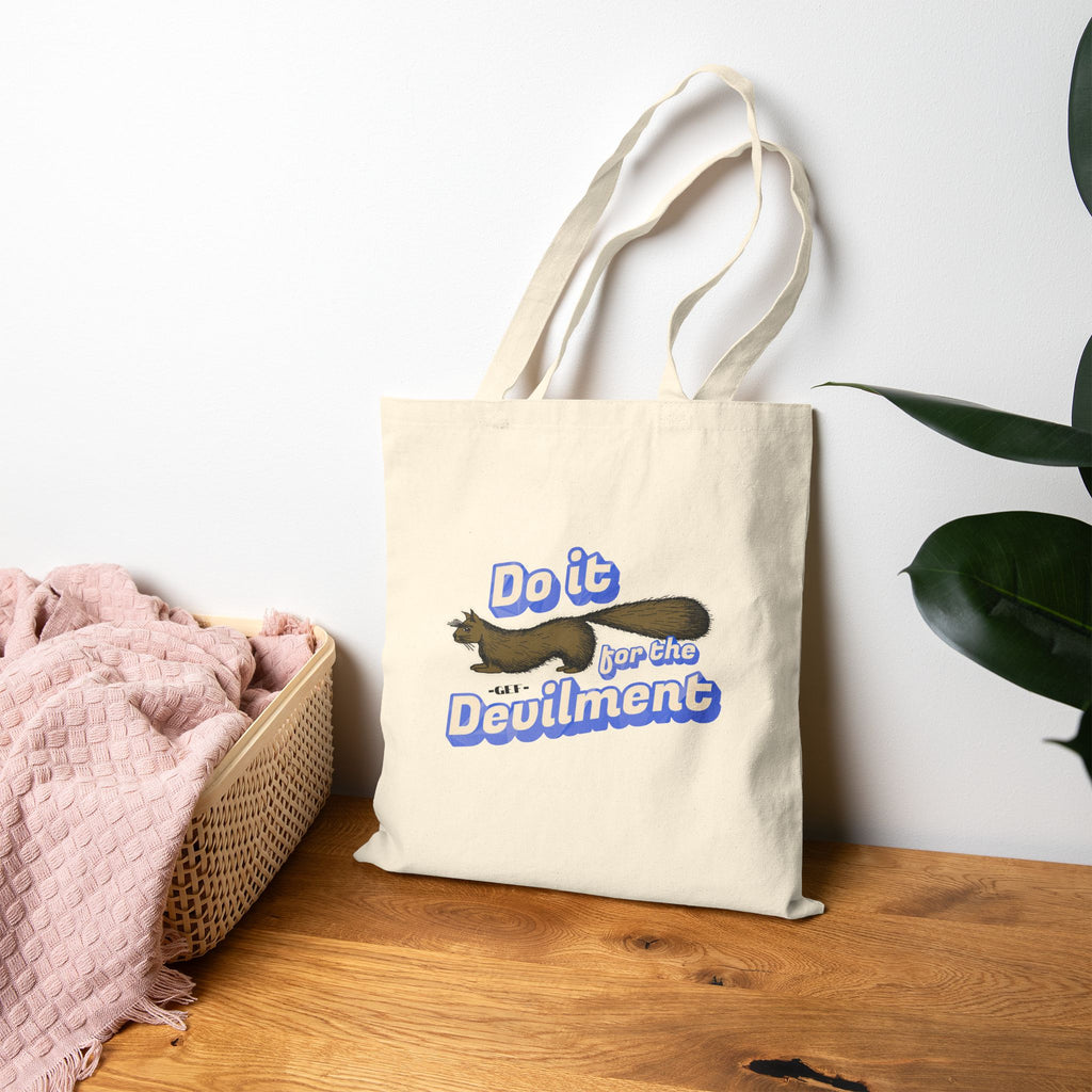 Do it for the Devilment: Gef the Talking Mongoose - Cotton Canvas Tote Bag
