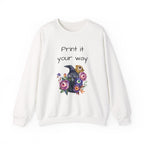 Personalize it! Crewneck Sweatshirt Surreal Design, Casual Pullover