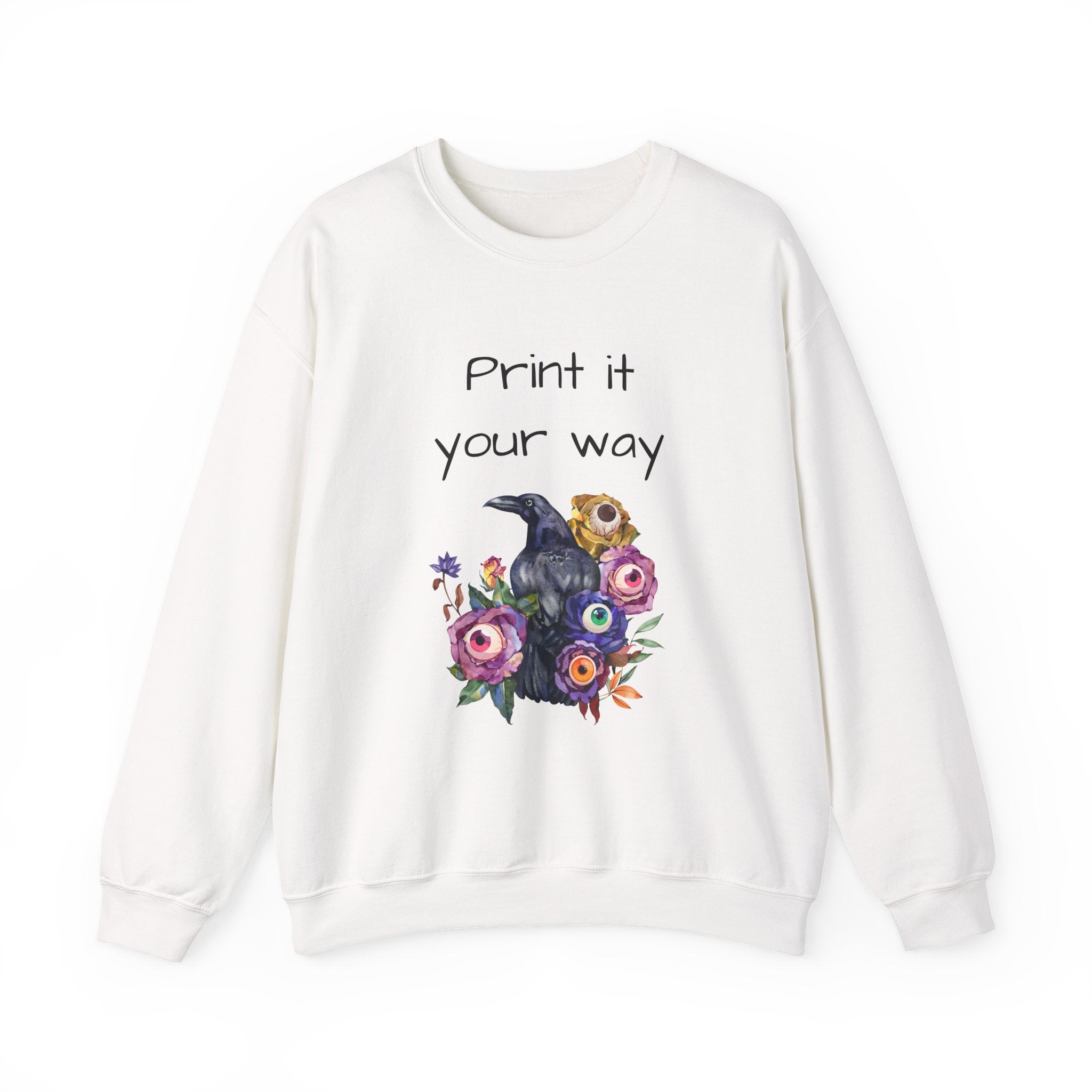 Personalize it! Crewneck Sweatshirt Surreal Design, Casual Pullover