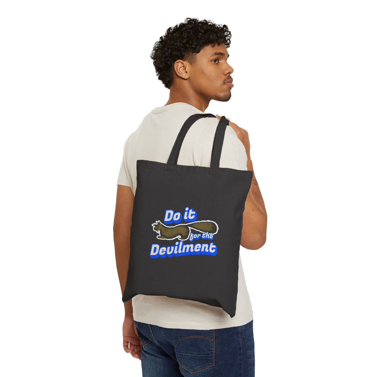 Do it for the Devilment: Gef the Talking Mongoose - Cotton Canvas Tote Bag