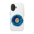 Tough Phone Case — Blue flower Face Protective Phone Cover