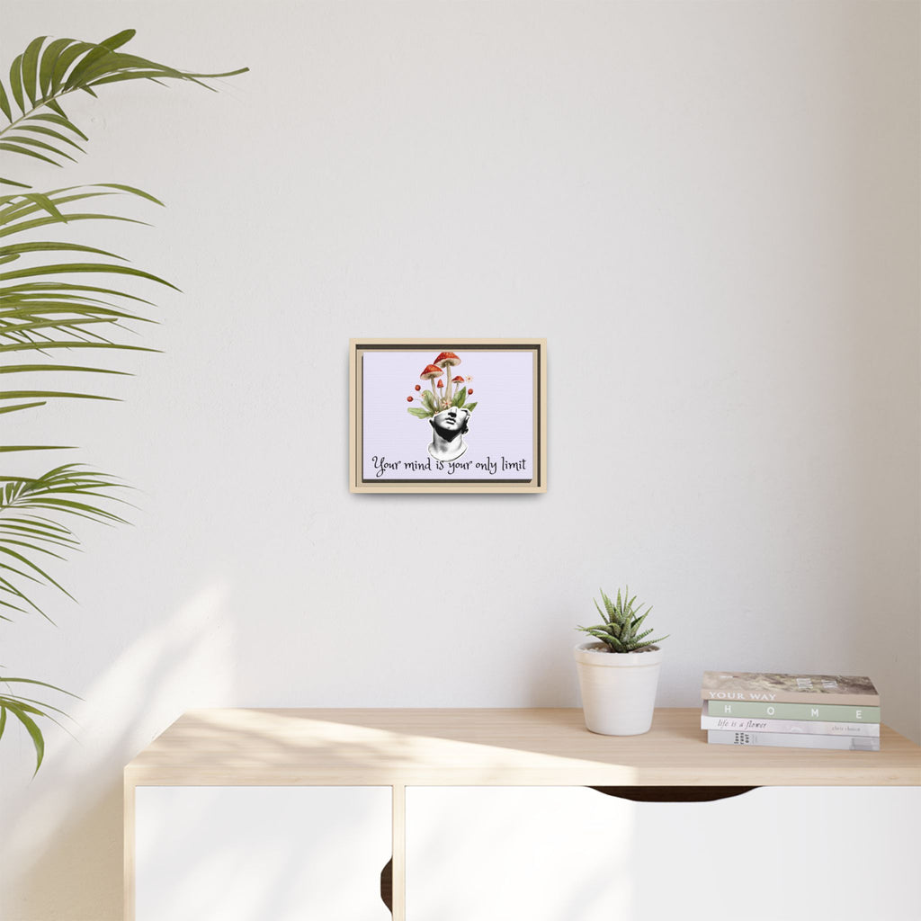 Personalize it! "Your Mind is Your Only Limit" Framed Canvas Wall Art
