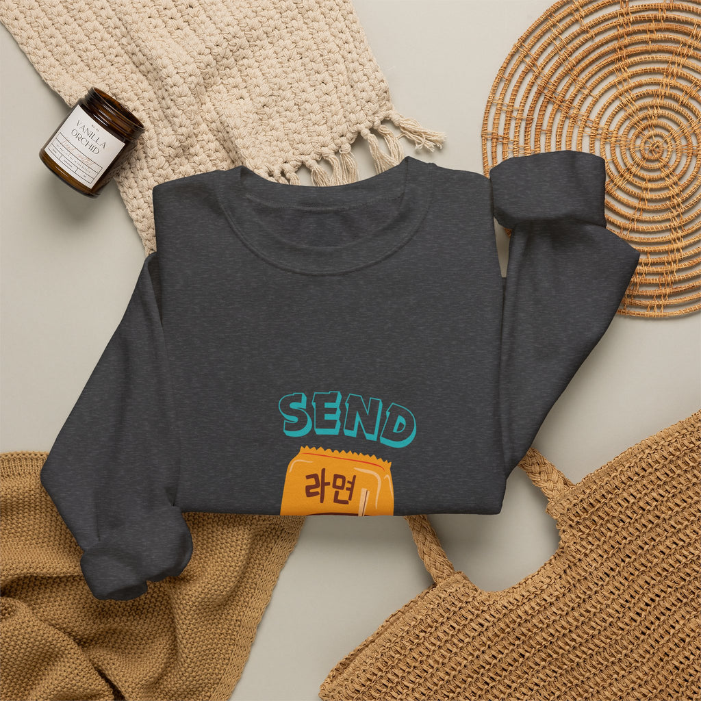 Send Noods Sweatshirt — Cute Ramen Graphic Crewneck