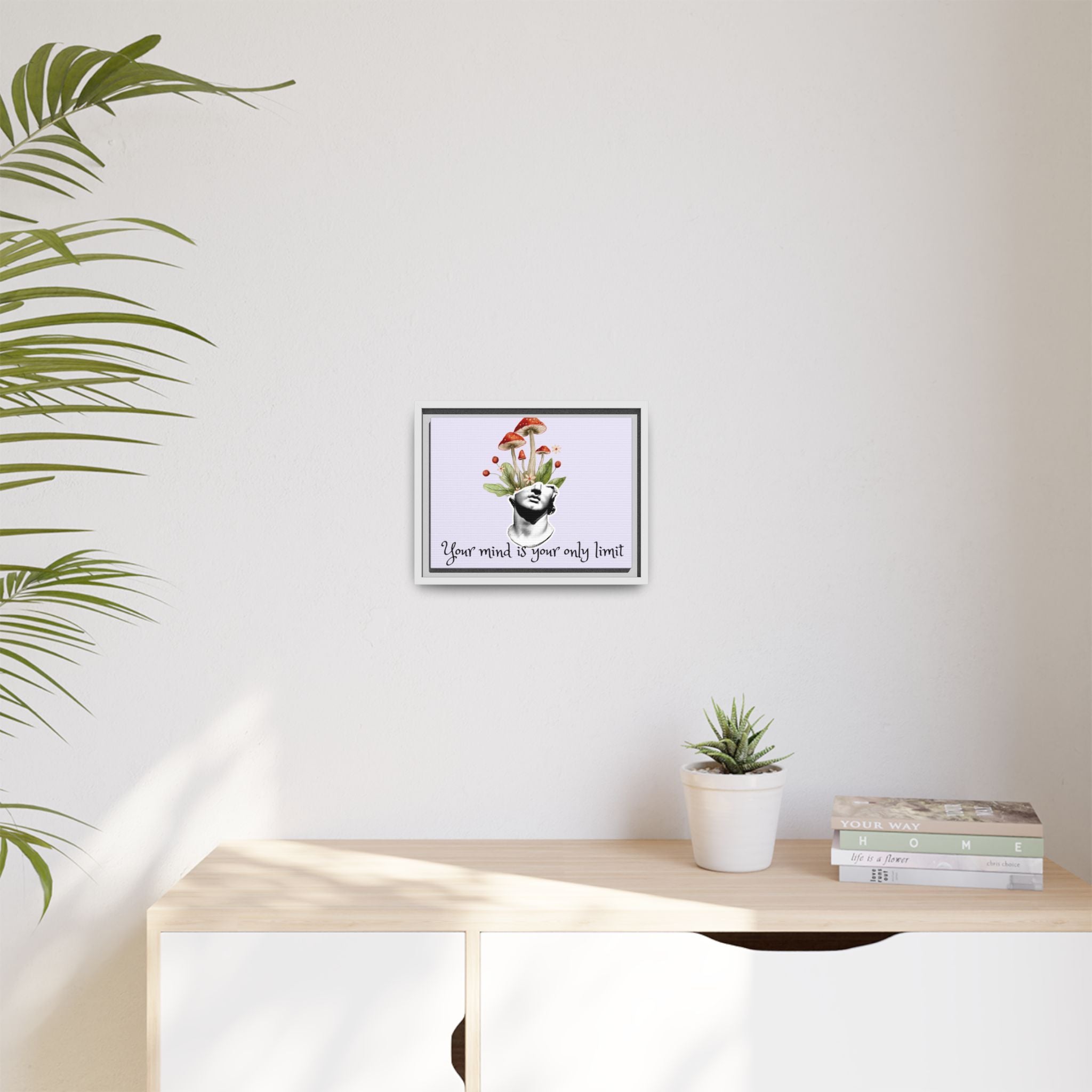 Personalize it! "Your Mind is Your Only Limit" Framed Canvas Wall Art