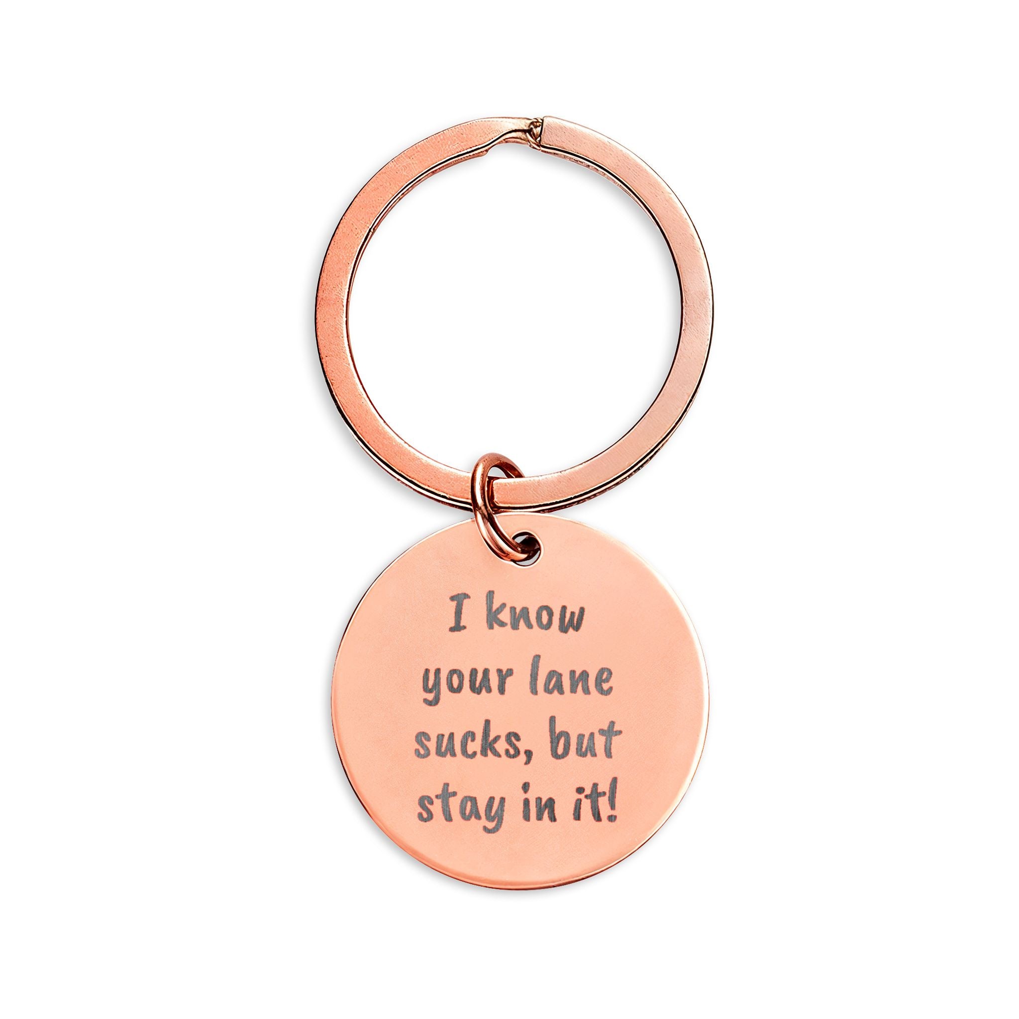 Personalize it! Round Stainless Steel Keychain