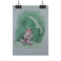 Whimsical Pink Frog Art Print for Nursery & Nature Lovers