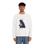 Godzilla Love Rainbow Crewneck Sweatshirt