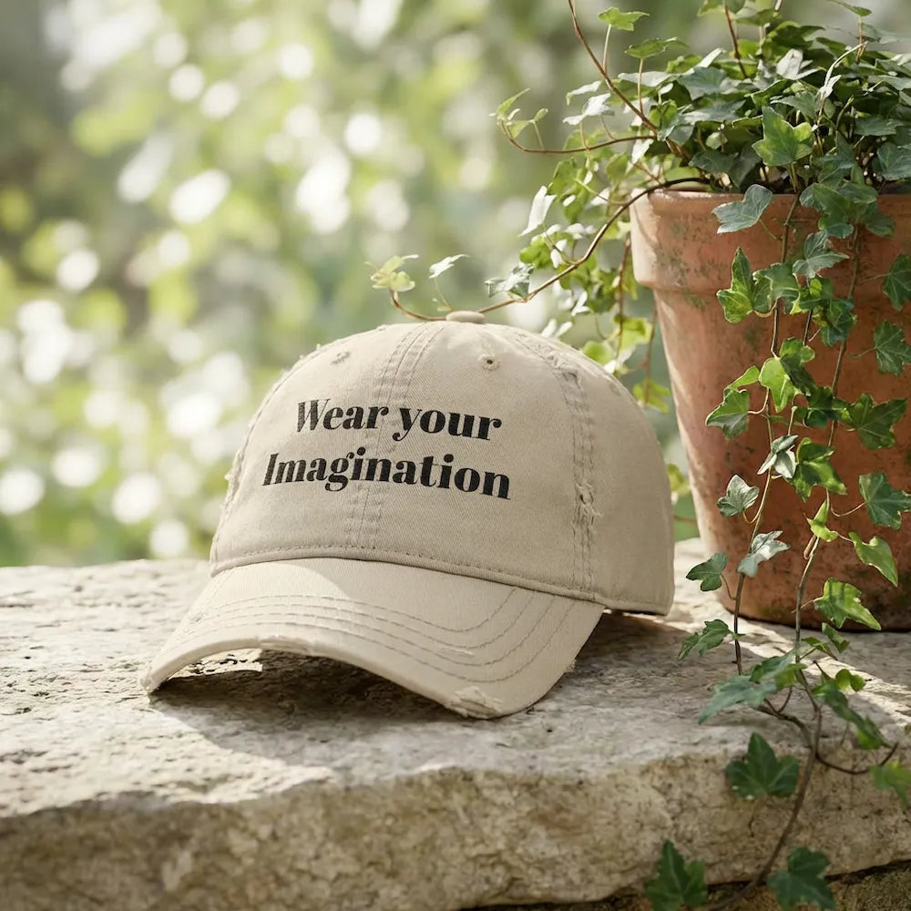 Personalize it! Distressed Embroidered Dad Hat