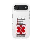 Emotional Support Human Phone Case — 'Do Not Touch' Medical Alert Tough Case