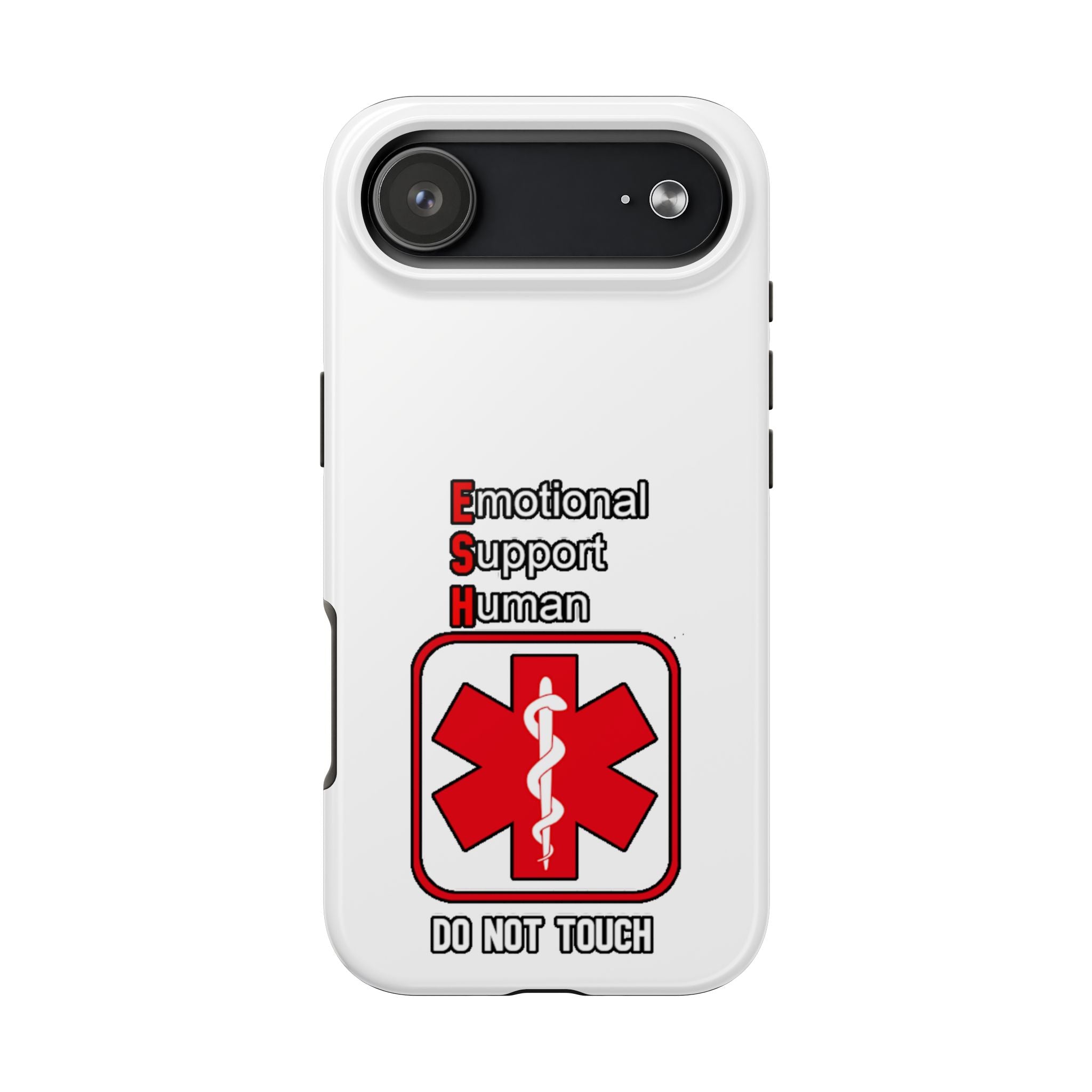 Emotional Support Human Phone Case — 'Do Not Touch' Medical Alert Tough Case