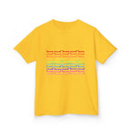 Youth Rainbow Dachshund Pattern Cute Dog Graphic Tee